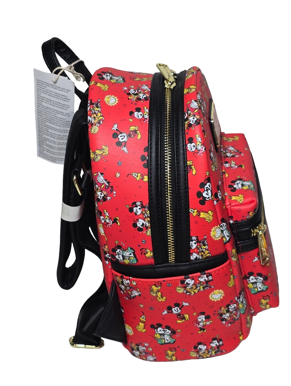 Disney Parks Loungefly Mickey Minnie Pluto Mini Backpack NWT - Picture 5 of 6
